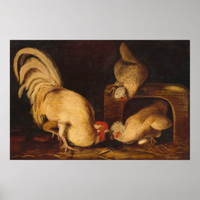 Hof Fowls, John James Audubon Art Poster (Vorne)