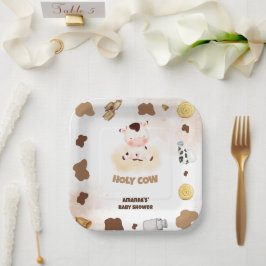 Hof Holy Cow Baby Dusche Pappteller