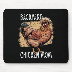 Hof Huhn Mama Polnische Henne Design Vintage Bauer Mousepad