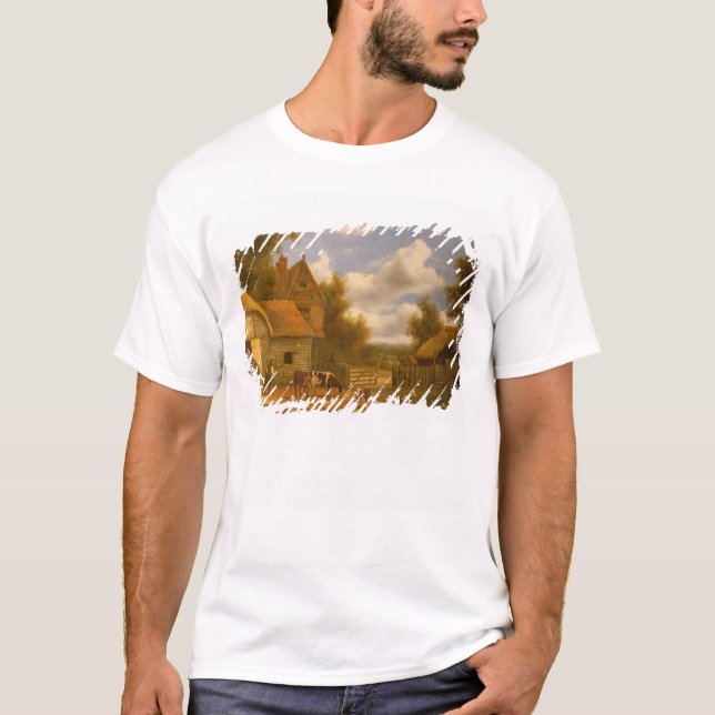 Hof-Szene T-Shirt (Vorderseite)