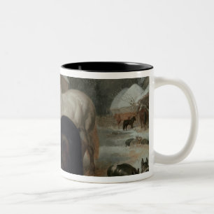 Hof-Szene Zweifarbige Tasse