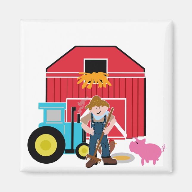 Hof-T-Shirts und Geschenke Magnet (Vorne)