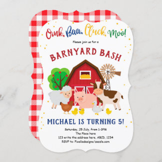 Hof, Tiere, Barnyard, Petting Zoo, Geburtstag Einladung