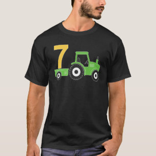 Hof Traktor 7. Geburtstag 7 Jahre alter Geburtstag T-Shirt