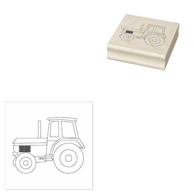Hof-Traktor Gummistempel (Stempel)