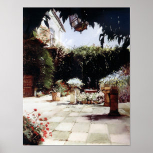 Hof von Córdoba/Courtyard in Córdoba Poster