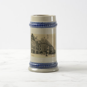 Hofbrauhaus, München, Deutschland 1900 Vintage Bierglas