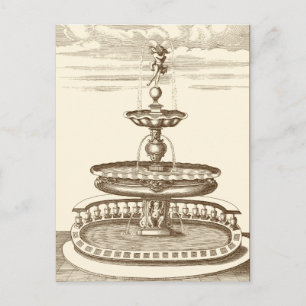 Hofbrunnen mit Zierstuben Postkarte