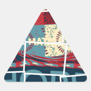 Hoffe, das Wunder schöne schöne schöne inspirieren Dreieckiger Aufkleber