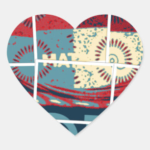 Hoffe, das Wunder schöne schöne schöne inspirieren Herz-Aufkleber