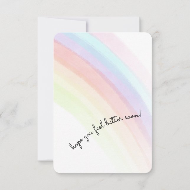 Hoffe, dass es dir bald besser geht dankeskarte (Vorderseite)