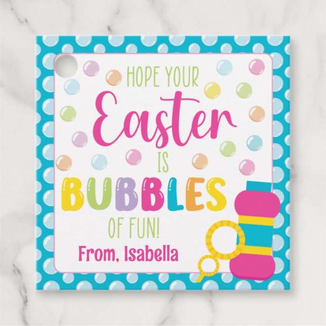 Hoffe, dein Ostern ist voller Spaß Geschenkanhänger (Vorderseite)