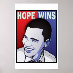 Hoffe gewinnt! - Barack Obama Präsident der USA Poster
