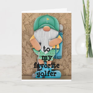 HOFFEN SIE IHRE CHRISTMAS *IST AUF PAR* FAV GOLFER FEIERTAGSKARTE