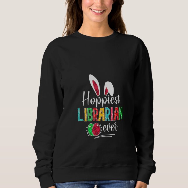 Hoffentlich Librarian Ever Bunny Ears Buffalo Kari Sweatshirt (Vorderseite)