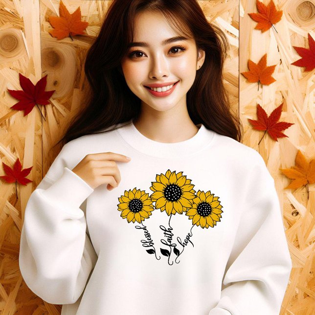 Hoffentlich Sonnenblumen T-Shirt (Sunflowers Hope faith blessed)