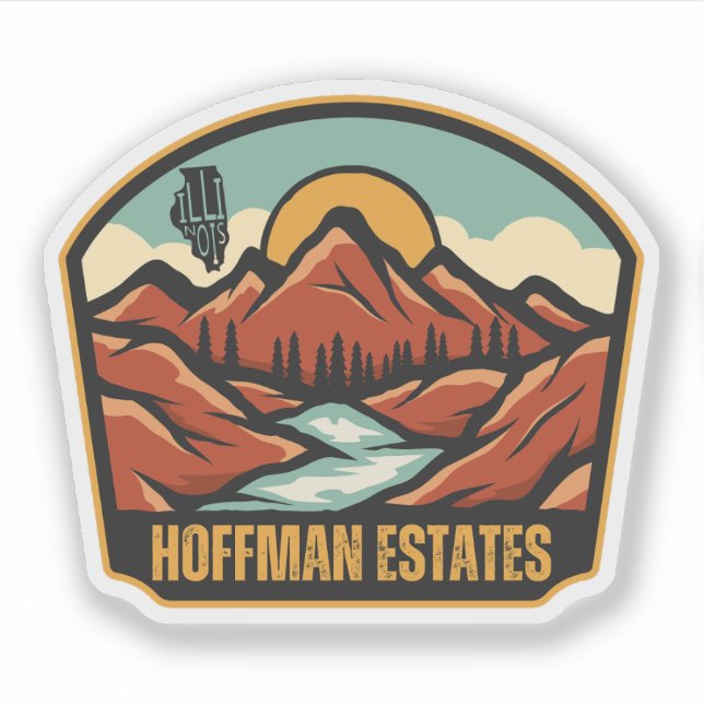 Hoffman Anwesen, Illinois Aufkleber (Vorderseite)
