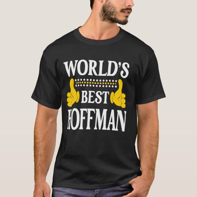 Hoffman Familiennamen Team Nachname Weltbeste Nach T-Shirt (Vorderseite)