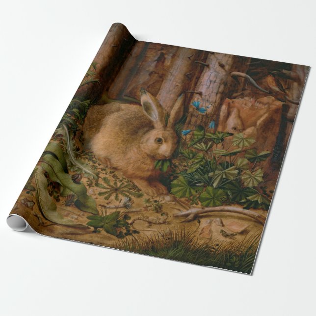 Hoffmann Hare Forest Nature Malerei Geschenkpapier (Ungerollt)