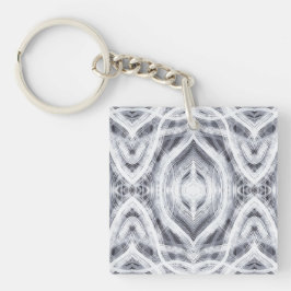 Hoffnung Abstrakt Schwarz-Weiß-Aquarell-Kunst Schlüsselanhänger