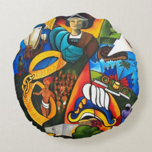 Hoffnung an Sonnenaufgang 2007 Rundes Kissen