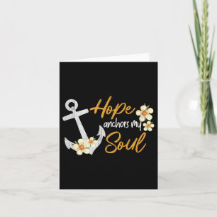 Hoffnung Anker mein Soul Inspiration Christlich Bi Karte