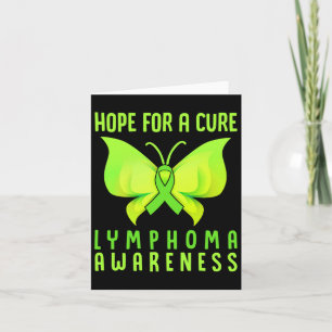 Hoffnung auf eine Heilung des Lymphoms Bewusstsein Karte