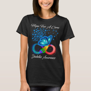 Hoffnung auf eine Heilung Diabetes Aufklärung Blue T-Shirt