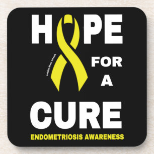 Hoffnung auf eine Heilung...Endometriose-Untersetz Getränkeuntersetzer