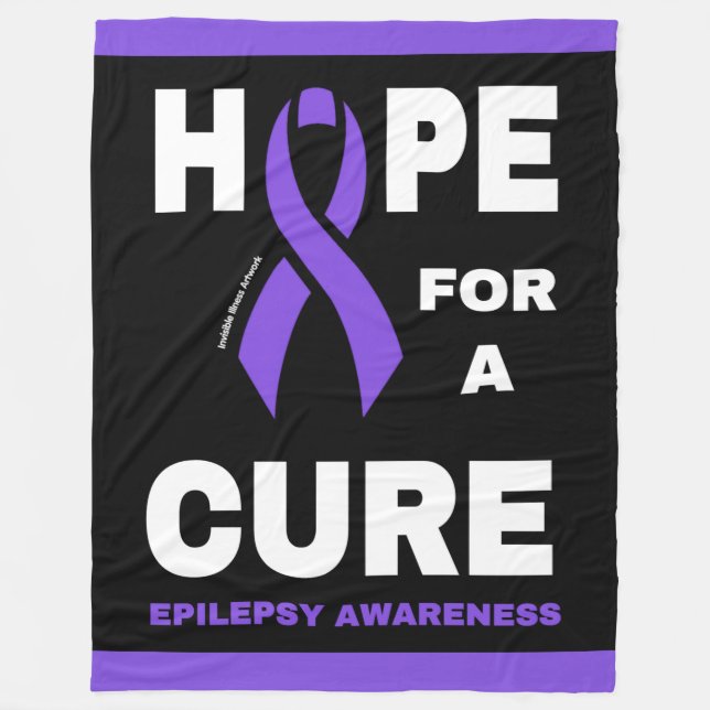 Hoffnung auf eine Heilung... Epilepsie Fleece Blan (Vorderseite)