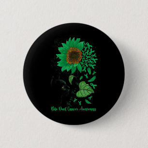 Hoffnung auf eine Katzenkur und Sonnenblumenkrebs Button