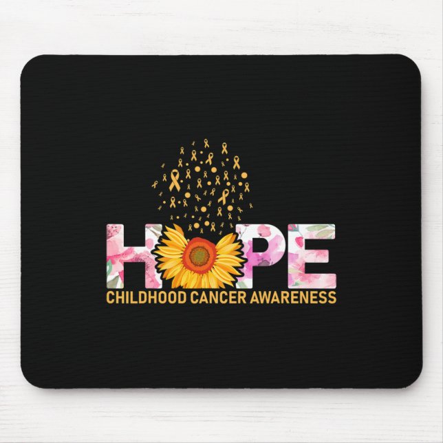 Hoffnung auf eine Welt mit Kinderkrebs Mousepad (Vorne)