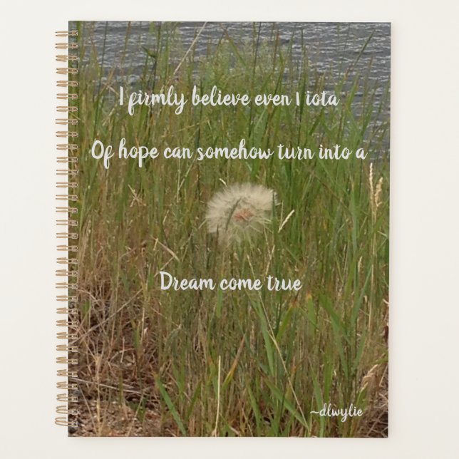 Hoffnung auf einen Traum Planer (Vorderseite)