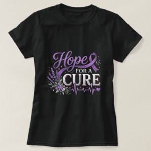 Hoffnung auf Heilung Lavendel Alzheimer Lila Band T-Shirt