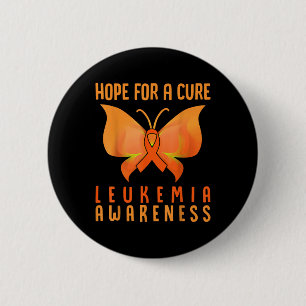 Hoffnung auf Heilung Leukämie-Bewusstsein Schmette Button