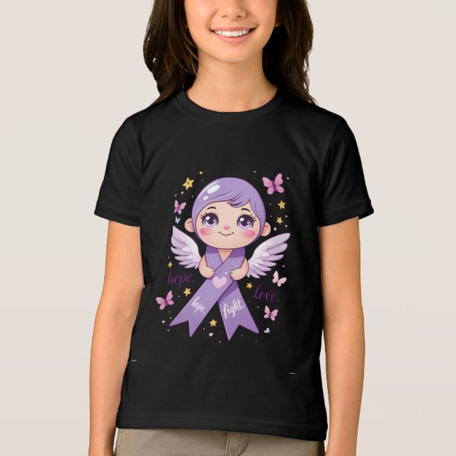 Hoffnung auf Kampf gegen den Bauchspeicheldrüsenkr Tri-Blend Shirt (Vorderseite)