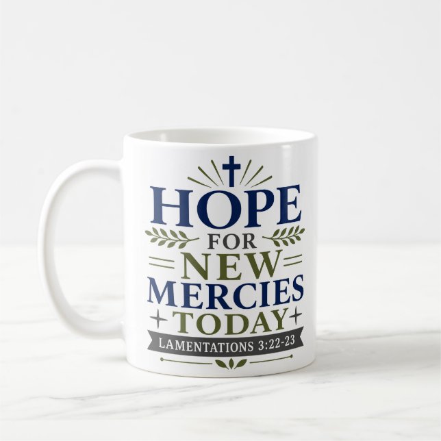 Hoffnung auf neue Barmherzigkeit heute Minimalisti Kaffeetasse (Links)