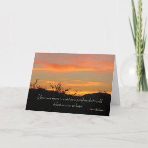 Hoffnung auf Sonnenaufgang - Grußkarte Karte
