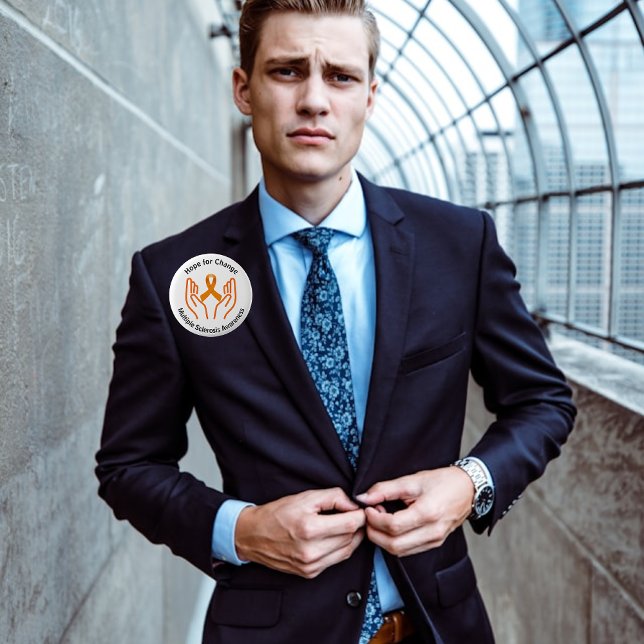 Hoffnung auf Veränderung Multiple Sklerose Bewusst Button (Von Creator hochgeladen)