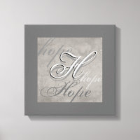 Hoffnung auf Wandgestaltung aus Leinwand