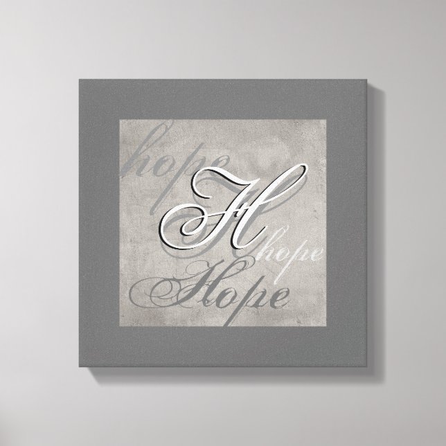 Hoffnung auf Wandgestaltung aus Leinwand (Vorderseite)