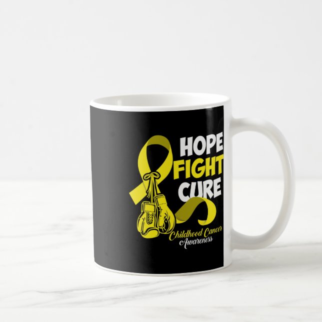Hoffnung Bekämpfung Heilung Bewusstsein für Kinder Kaffeetasse (Rechts)