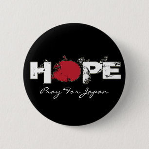 HOFFNUNG - beten Sie für Japan-Buttone Button