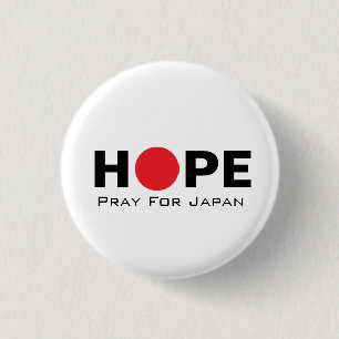 HOFFNUNG - beten Sie für Japan-Buttone Button