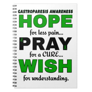 Hoffnung Beten wünscht...Gastroparesis Notizblock