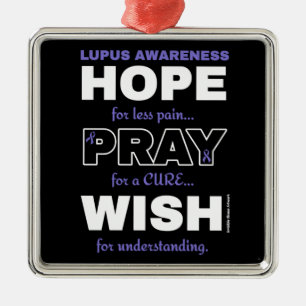 Hoffnung Betet Wish...Lupus Ornament Aus Metall