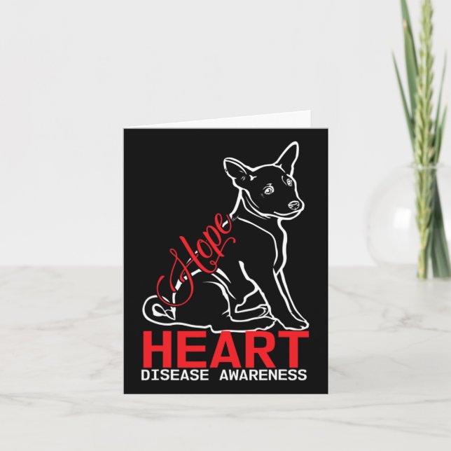 Hoffnung - Bewusstsein für Herzkrankheiten Karte (Vorderseite)