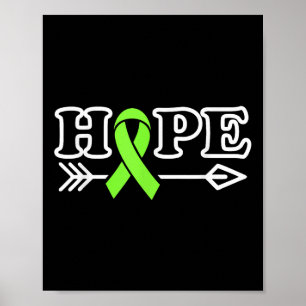 Hoffnung Bewusstsein für psychische Gesundheit Poster