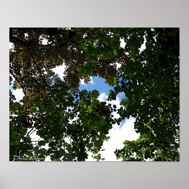 HOFFNUNG - blauer Himmel kommt Poster (Vorne)