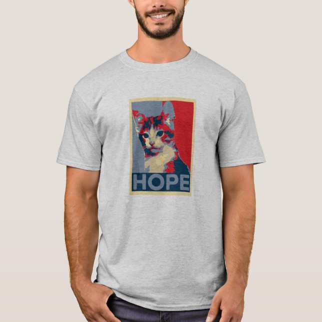 HOFFNUNG Charlie der Kätzchen-T - Shirt (Vorderseite)